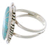 Sterling Silver Turquoise Inlay Southwestern Ring Size 5-1/4 TX28477